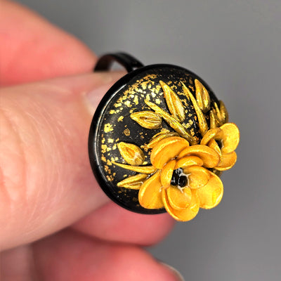 Gold Rose (black band)