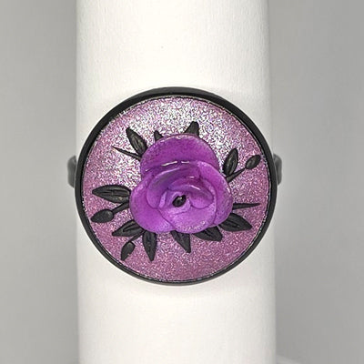 Purple sparkle (black band)