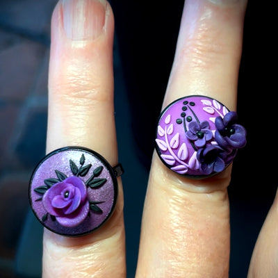 Purple Roses (black band)