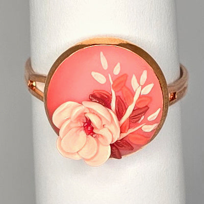 Coral Rose (rose gold band) (Copy)