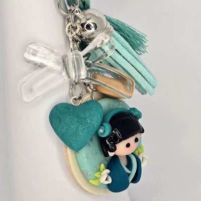 Charm: Japanese Girl (Teal)