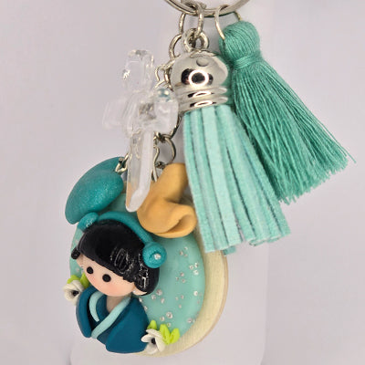 Charm: Japanese Girl (Teal)