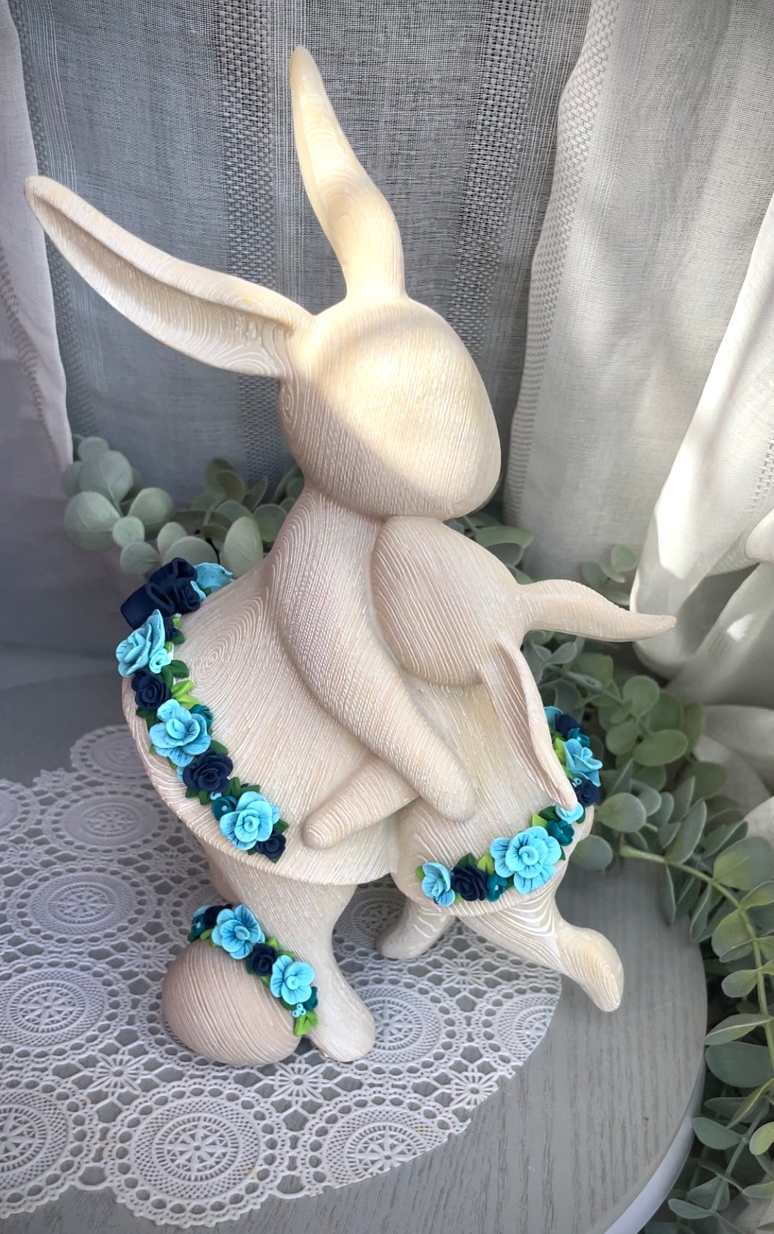 SOLD - Blue Easter Bunnies