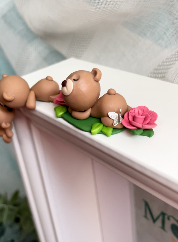 Flower pot bears - photo frame