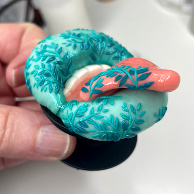 Hot Lips Pop Socket_Teal