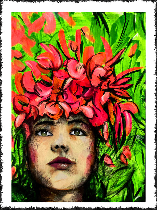 Girl Tropical (30 x 40cm)