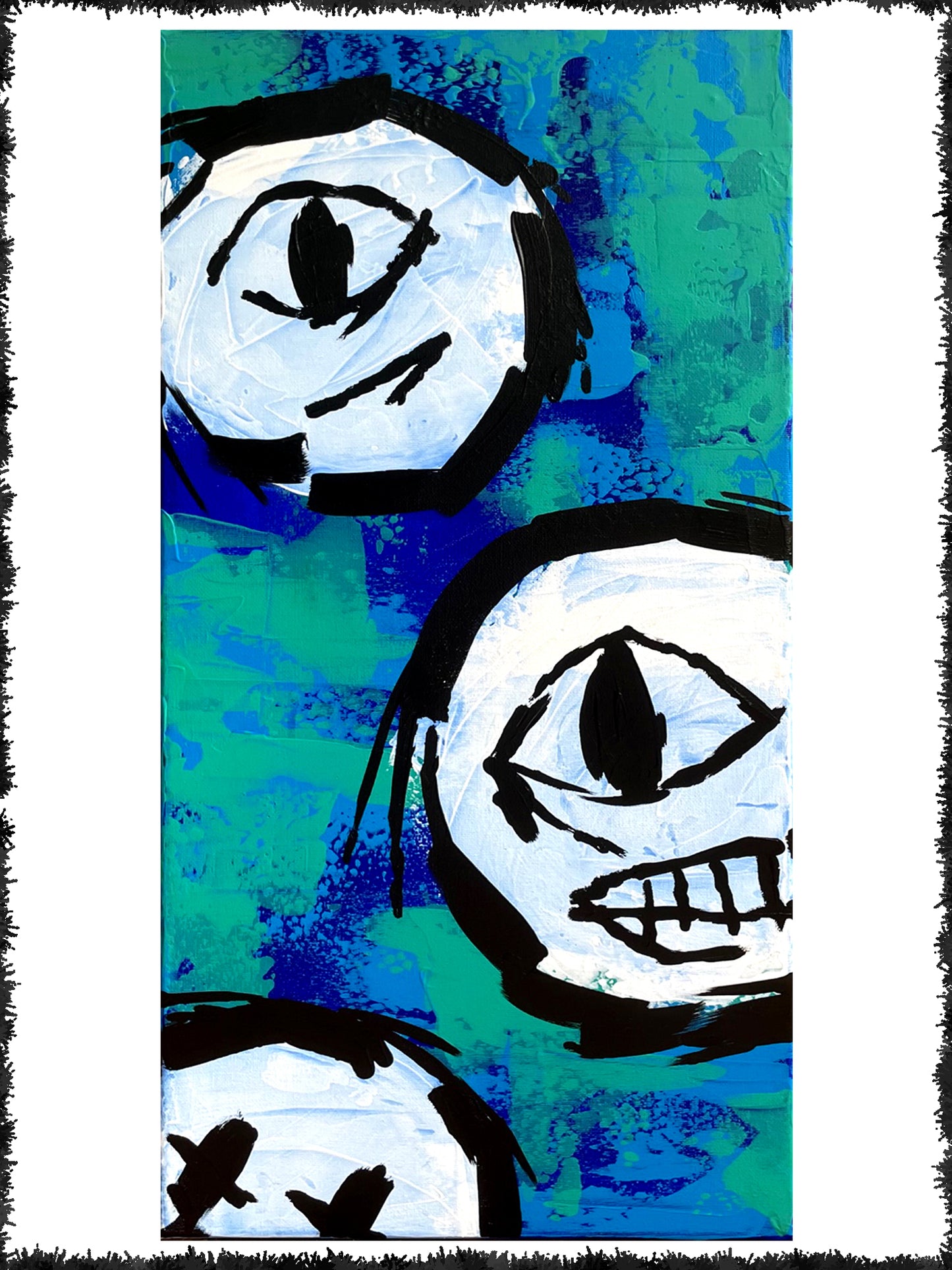 Spooky faces 03 (30 x 60cm)