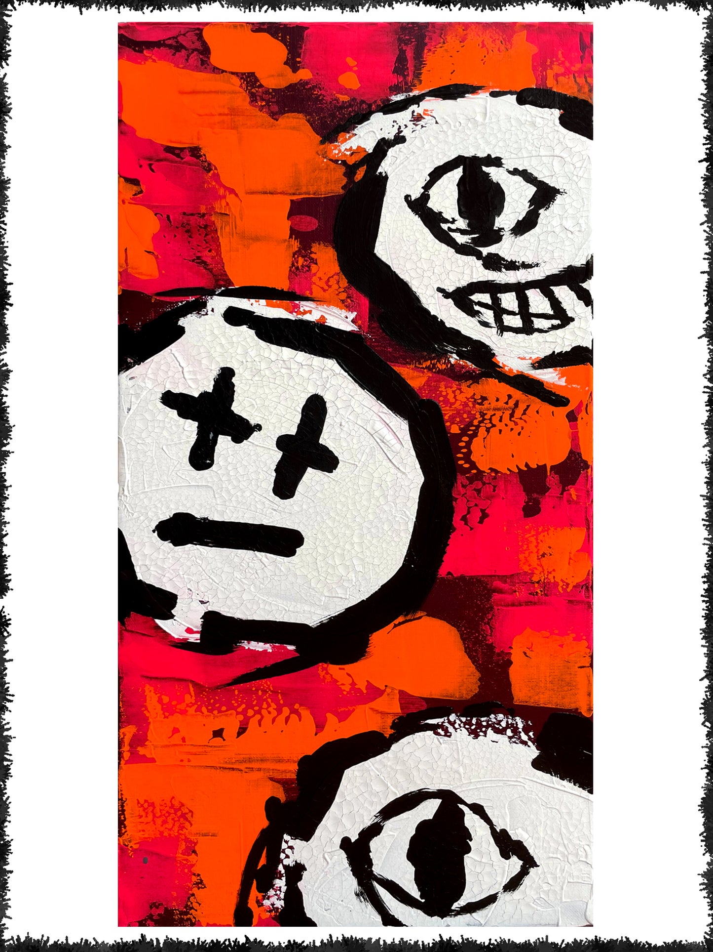 Spooky faces 02 (30 x 60cm)