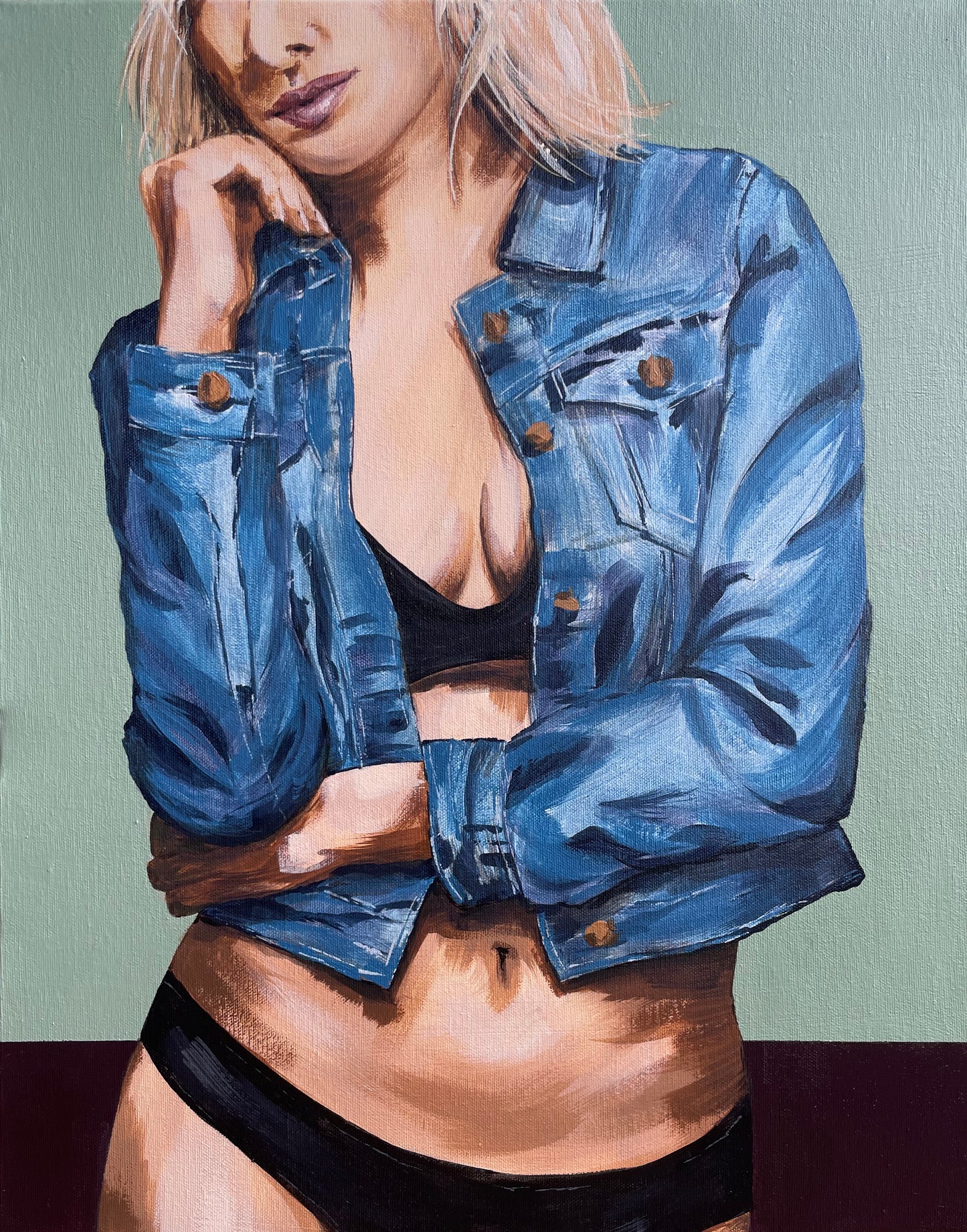 Blue Denim #2 (40 x 50cm)