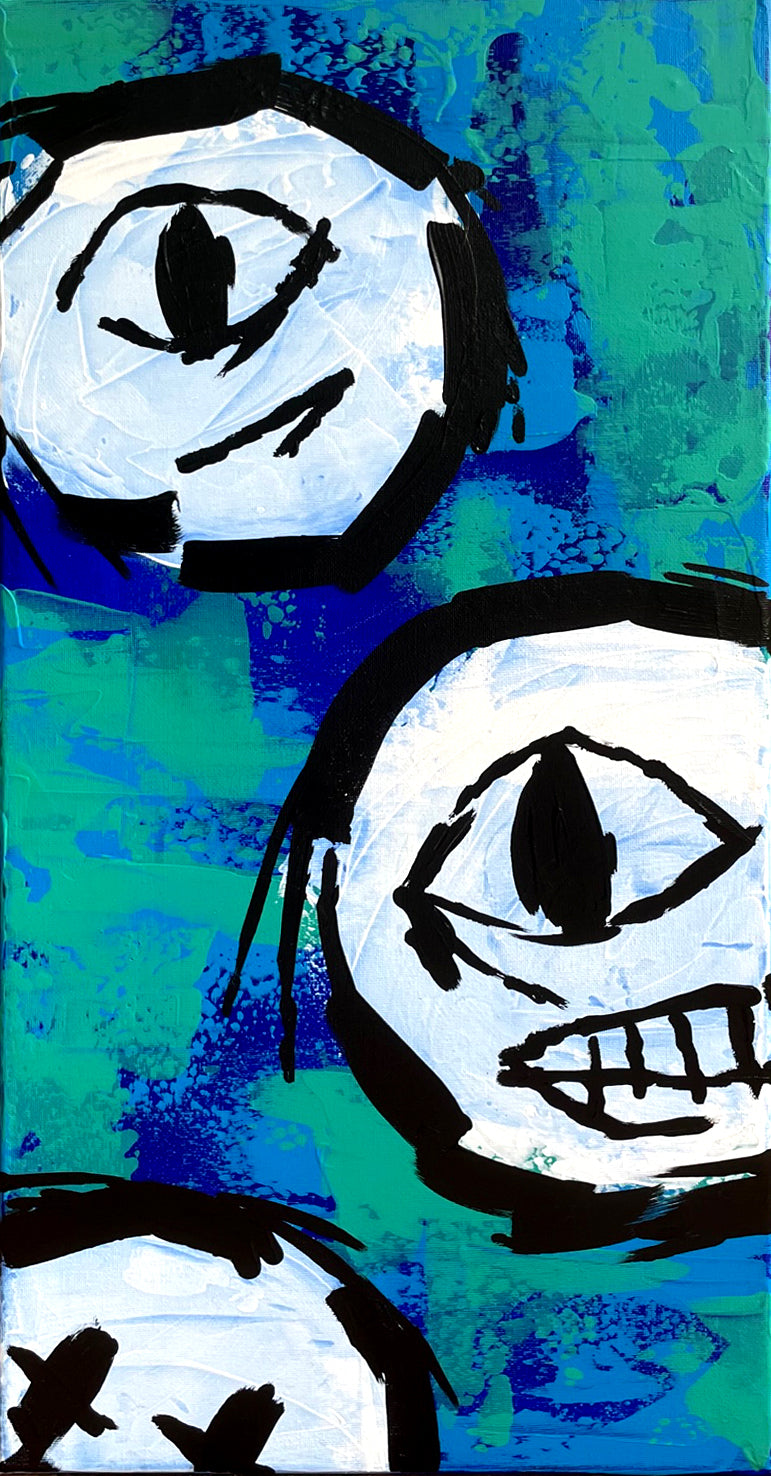 Spooky faces 03 (30 x 60cm)